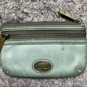 FOSSIL Explorer Leather With Cool Antique Finish Leather Clutch Wallet.